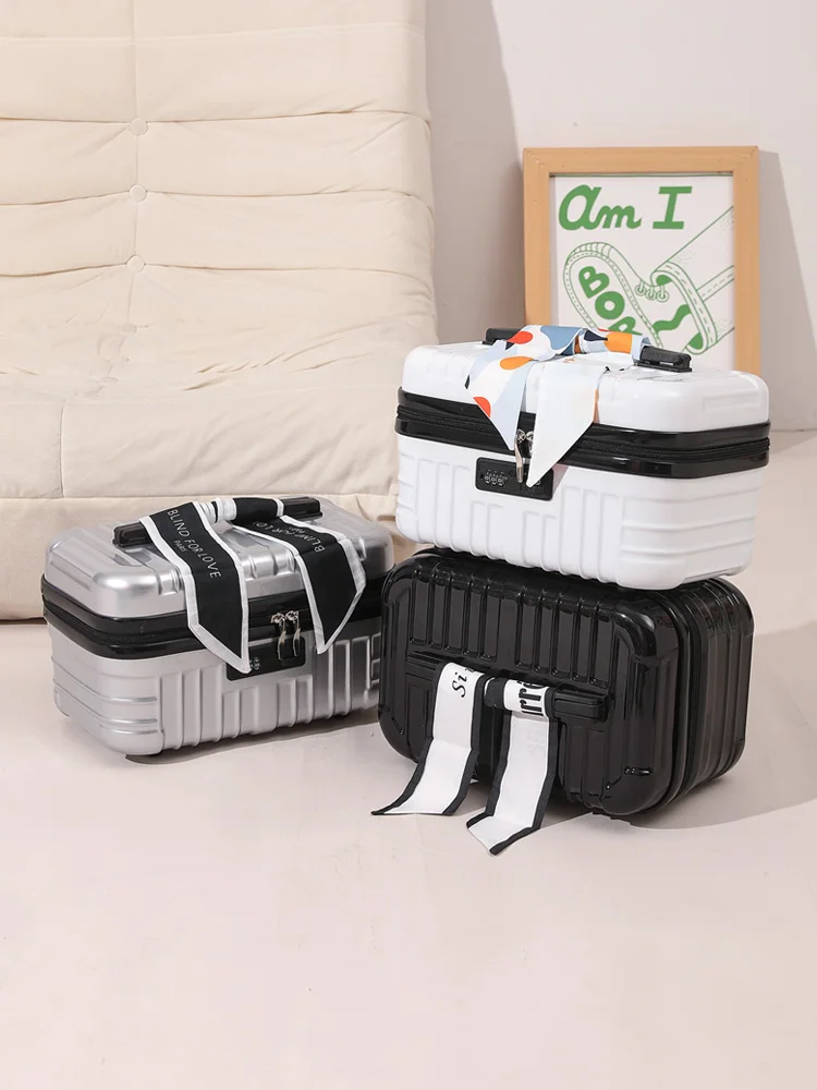 16-Zoll-Make-up-Tasche im neuen Modell für Reisen, leicht zu tragen, großes Fassungsvermögen, modisches und einfaches Design, geeignet für Luftreisen Image