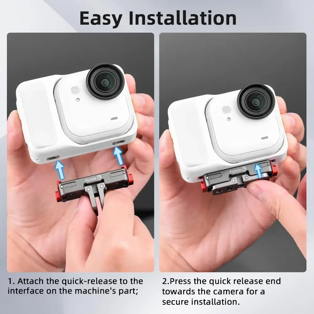 Aluminium Legierung Magnetische Basis Für Insta360 GO Ultra Kamera Magnetische Quick-Release Adapter Halterung Ständer Halter Expansion Zubehör Image