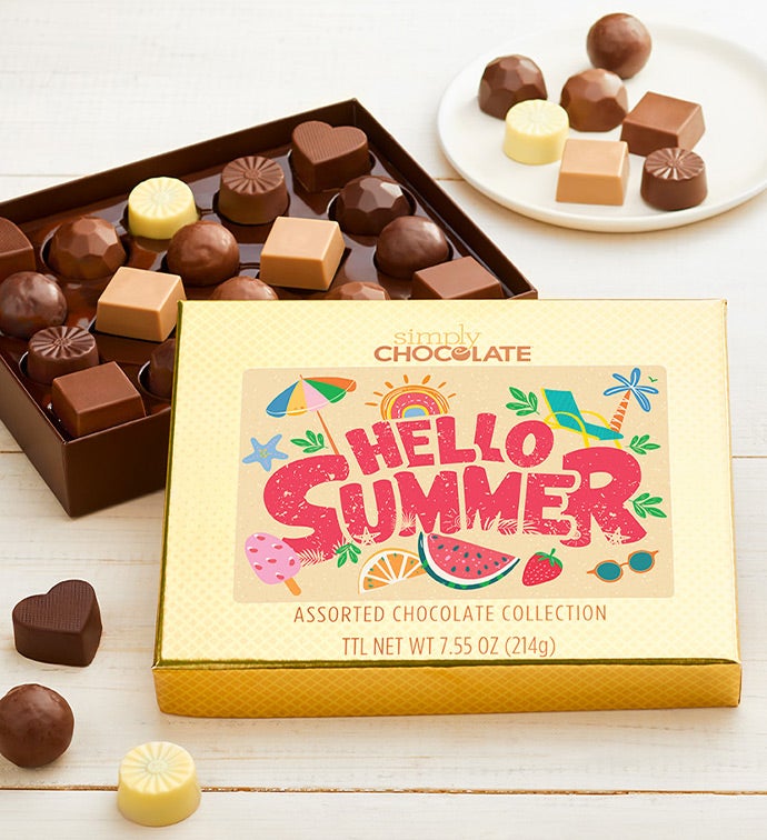 Simply Chocolate® Hello Summer 18Pc Chocolate Box, Cho Colate, Chocolates & Sweets