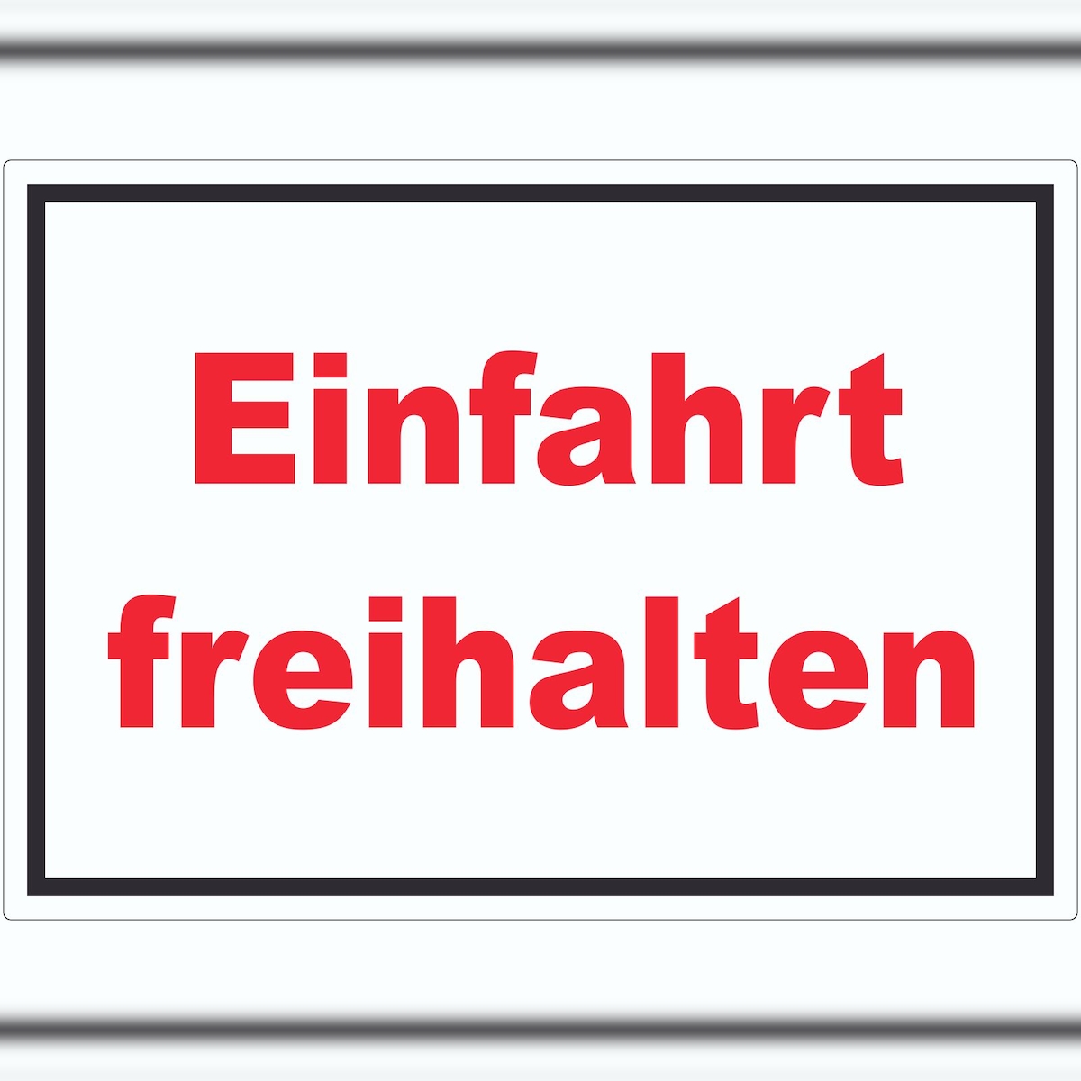 HB-Druck Einfahrt freihalten Aufkleber rot-weiß-schwarz A2 (420x594mm) Image