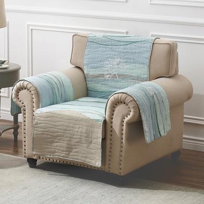 Maui Arm Chair Quilted Furniture Protector by Greenland Home Fashions in Multi (Size OS)