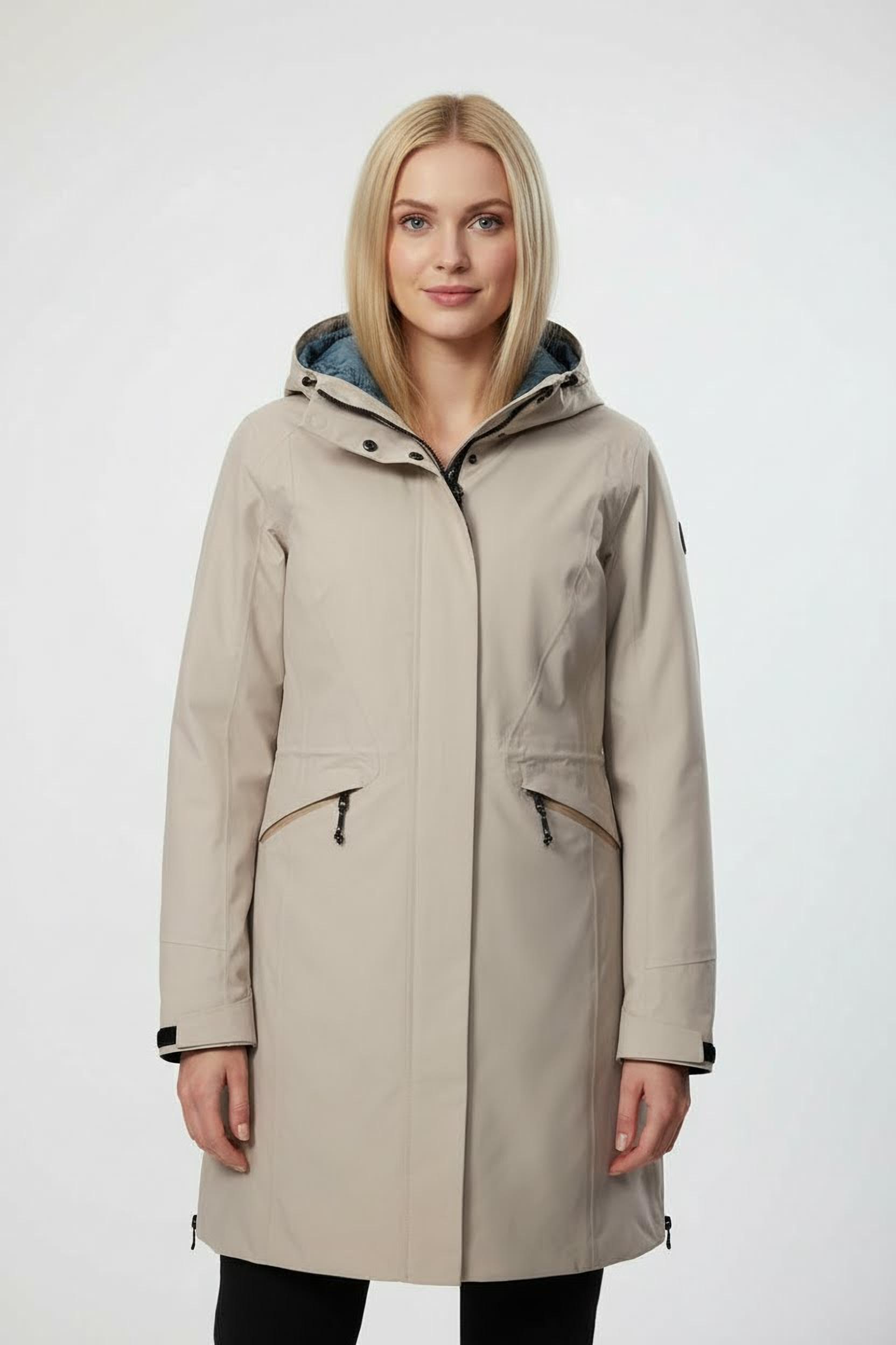 3-in-1-Funktionsjacke KILLTEC "KOW 22 WMN JCKT", Damen, Gr. 46, hell taupe, Obermaterial: 100% Polyester. Futter: 100% Polyester. Wattierung: 100% Polyester, Jacken, Winterjacke Damen Image