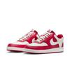 Sneaker NIKE SPORTSWEAR "COURT VISION LO", Gr. 44, gym rot, summit weiß, Synthetik, sportlich, Schuhe, inspiriert vom Design des Nike Air Force