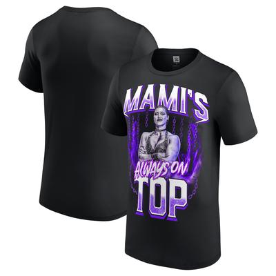 WWE Rhea Ripley Mami's Always On Top T-Shirt – Schwarz – Herren Image