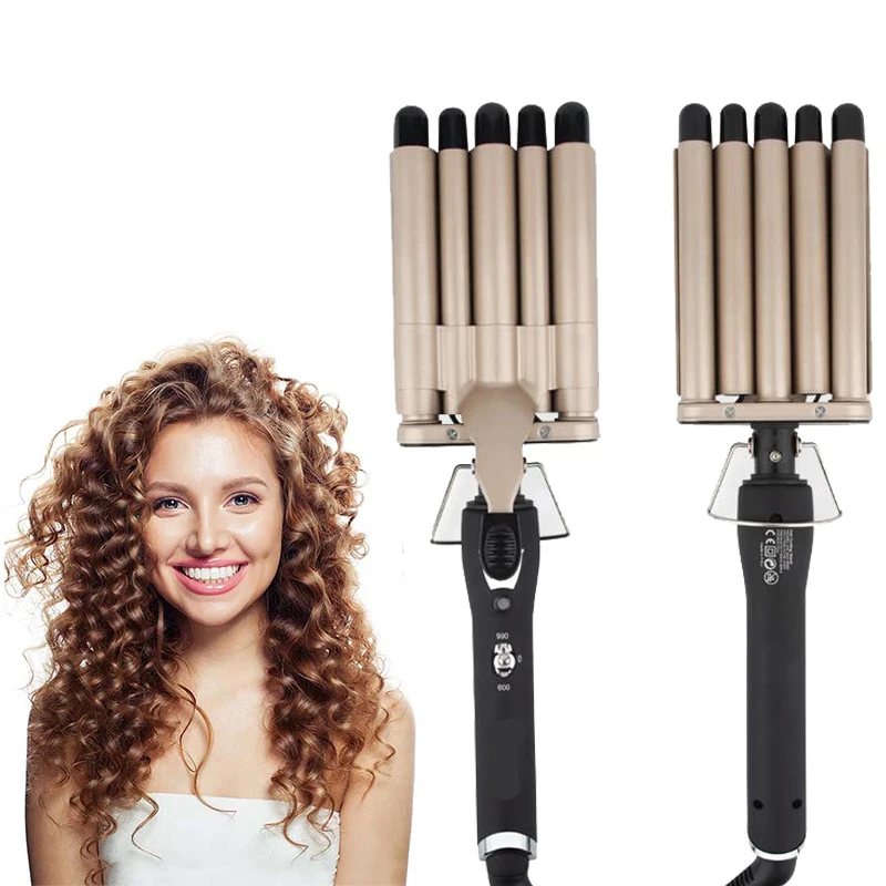 5 Barre Fast Heating Hair Waver Five Tube Wave Curling Iron Styling Curling Iron Wand Salon Use Hair Curling Tongs