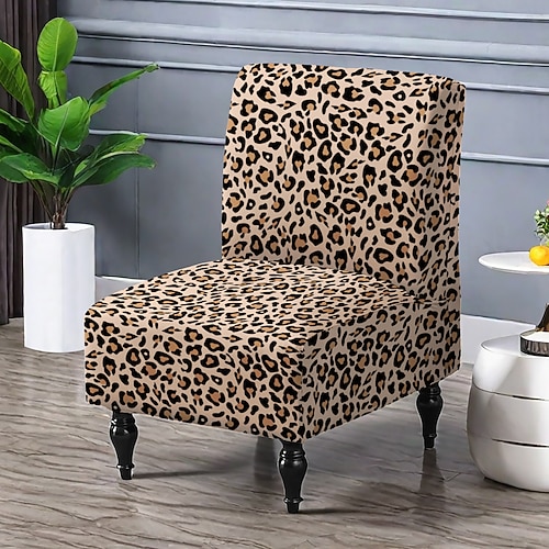 Esszimmerstuhlbezug aus Stretch-Spandex mit Streifendruck, elastischer Sitzbezug, Stuhlschutz für Esszimmer, Hochzeit, Zeremonie, Bankett, Wohndekor Image