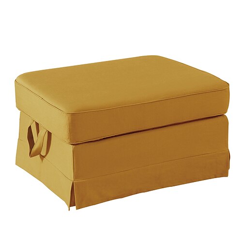 Ektorp Schuhbankbezug, einfarbiger, gesteppter Schonbezug aus 100 % Baumwolle, langlebiger, rutschfester Schutz für den Eingangsbereich oder das Zuhause Image