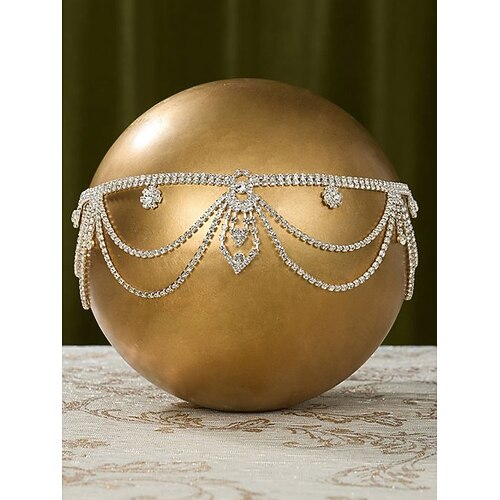 Damen-Haarschmuck im Stil der 1920er-Jahre im Gatsby-Stil mit Strasssteinen, Vintage-Flapper-Haarschmuck für Bälle und Halloween-Partys im Gatsby-Stil