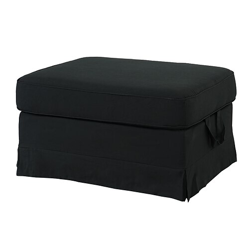 Ektorp Schuhbankbezug, einfarbiger, gesteppter Schonbezug aus 100 % Baumwolle, langlebiger, rutschfester Schutz für den Eingangsbereich oder das Zuhause Image