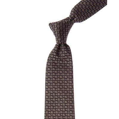 Gucci Double G Jacquard Silk Tie