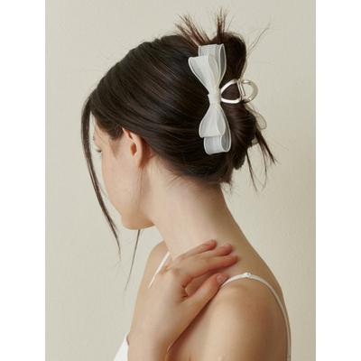 kindababy romantic double ribbon silver claw