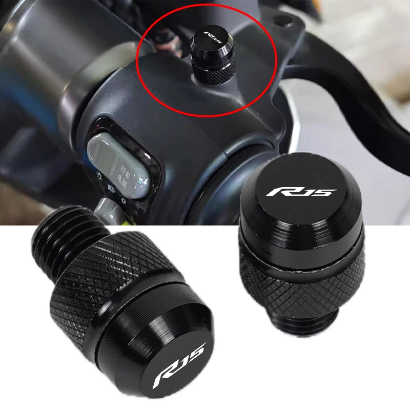 Für Yamaha YZF R15 YZFR15 R15 V3 YZF-R15 Zubehör Motorrad CNC Spiegel Lochstopfen Schrauben Schrauben Abdeckkappen Image