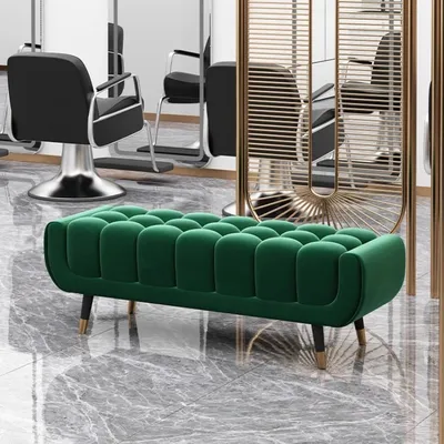Velvet Shoe Storage Bench - Bedroom Footstool with Lid, Entryway Ottoman for Closet, European Luxury Seat - Space-Saving