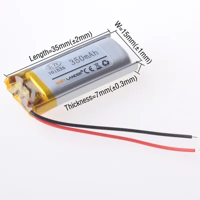 z.SHV 751535 701535 350 mAh 751635 Wiederaufladbare Li-Ionen-Polymer-Lithium-Batterie, Lipo-Batterien für den Registrar DVR-Recorder