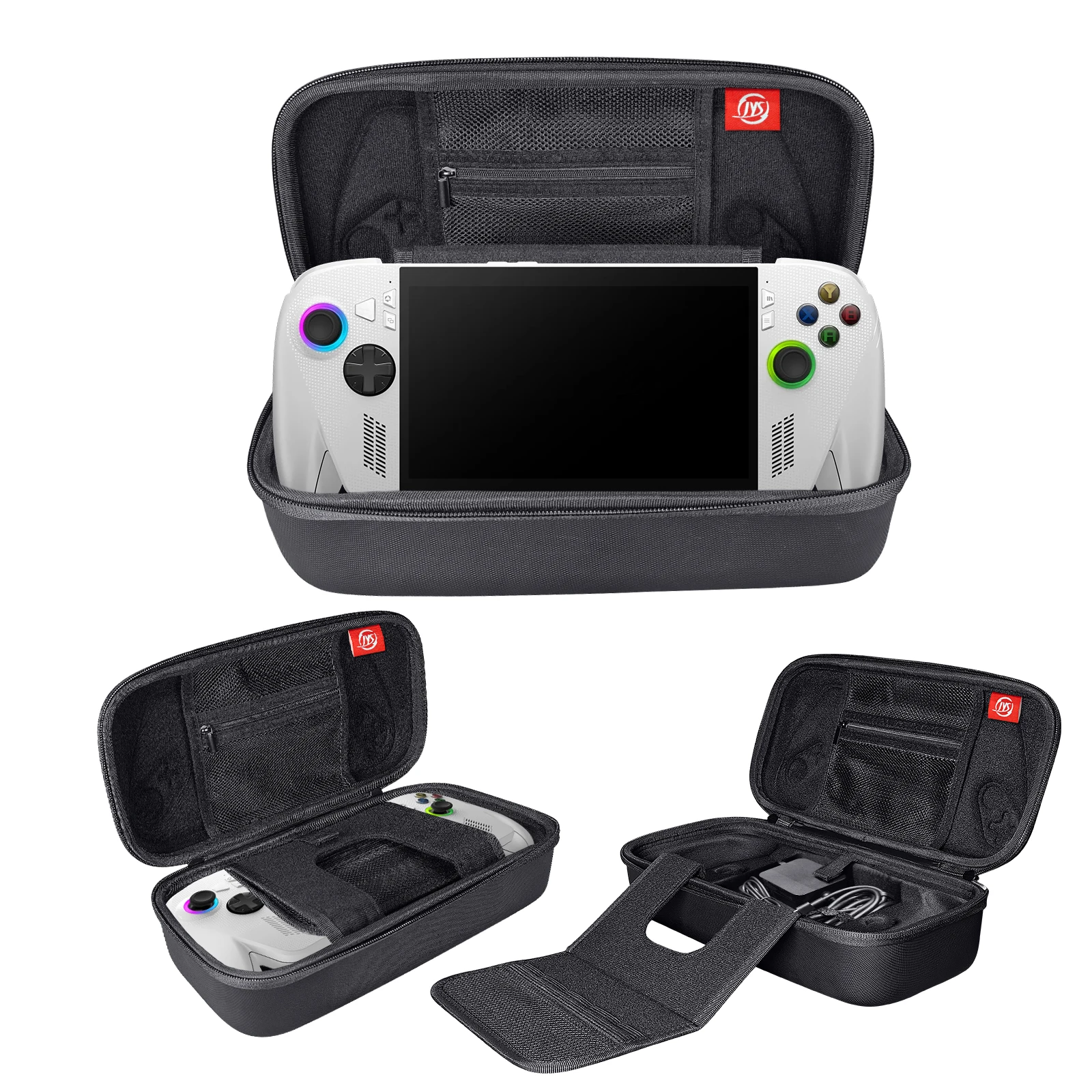 JYS-X152 Hartschalen-Aufbewahrungskoffer aus PU + EVA für Handkonsolen ROG Ally / Ally X – wasser-, schmutz- und druckbeständig Image
