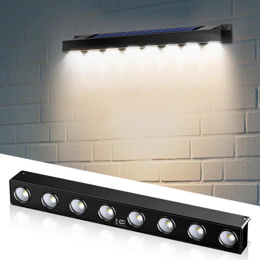 LED Solar Lichter 4/6/8led Outdoor Garten Lichter Wasserdichte Solar Wand Lampe Treppe Zaun Landschaft Atmosphäre Dekor beleuchtung