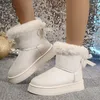 Frauen Stiefel 2025, Neue Schnee Stiefel Für 2025, Winter Schuhe Frau Low Heels Pelz Botas Mujer Super Warme Winter stiefel Frauen Schuhe