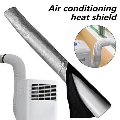 Air Conditioner Hose Thermal Insulated Wrap Portable AC Hose Insulation Protector Sleeve For Outdoor Vent Wall Duct Tube