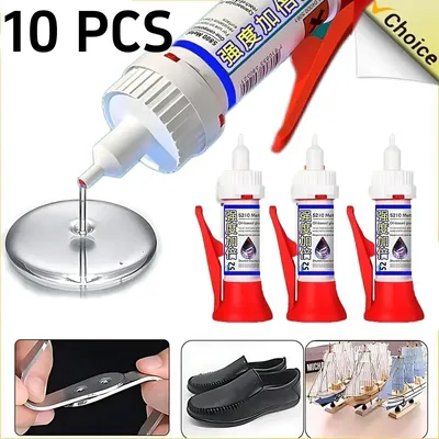 1/10Pcs Strong Welding Adhesive Powerful Repair Adhesive Universal Glue Quick-drying Sealer Tiles Fix Sealant Metal Welding Glue