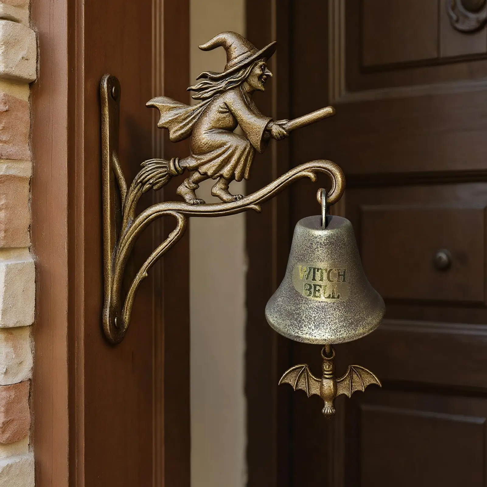 Hexenglocken für Türknauf, dekorative Glocke für den Außenbereich, zum Aufhängen, Gartendekoration, Außentürklingel für Cottage, Veranda, Eingang, Geschäft, Flur Image