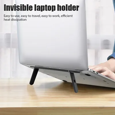 Tragbarer Laptop-Riser, unsichtbarer Ständer, universelle Laptop-Halterung, Ständer für MacBook Pro 13 15, Air, Lenovo Notebook, Kühlpad