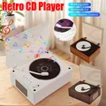 Lettore CD retrò ricaricabile Altoparlante wireless Bluetooth 5.0 Lettore CD portatile USB da 3,5 mm AUX Lettore musicale domestico Lettore CD desktop