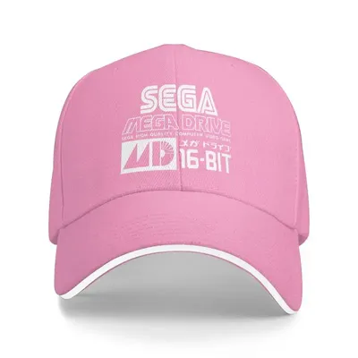 Sega Mega Drive Genesis Japanese Vinyl Baseball Cap Outdoor Sun Hat Sandwich Hat Men Summer Fishing Balaclava Golf Caps