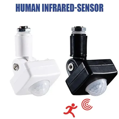 AC110-240V Human Infrared Sensor Adjustable Time Motion Detector 2 Working Modes PIR Motion Sensor for Stairs Corridor Garage