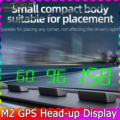 M2 Head Up Display Speedometer KMH/MPH Car Universal GPS HUD USB Cable Plug & Play GPS & Beidou Dual Satellite System