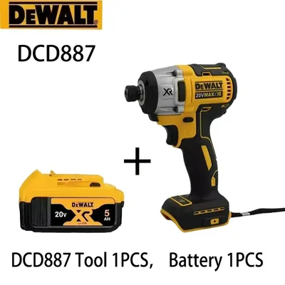 Dewalt DCD887 cordless 250RPM brushless motor 1/4 electric impact drill, screwdriver, easy to operate, powerful,and long-lasting