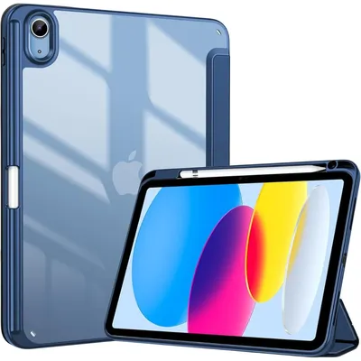 ProCase for iPad (A16) 11th Generation 11 Inch 2025/10th Generation 2022 Case with Pencil Holder,iPad 11 10 Case with Clear Back