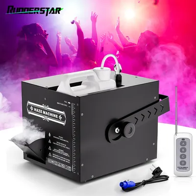 1000W Smoke Machine Stage Haze Machine DMX Remote Control Fog Machine for Disco Party Concert Wedding Theater Live Show Bar Club