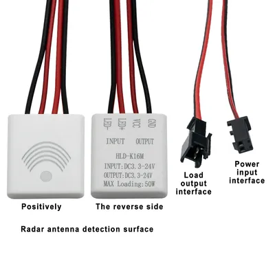 5.8GHz Microwave Motion Sensor Switch LED Lamp DC 3.3-24V 50W Radar Sensor Module Motion Detector High Sensitivity 120°