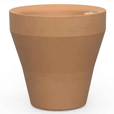 Crescent Garden TruDrop Self Watering Round Indoor/Outdoor Planter