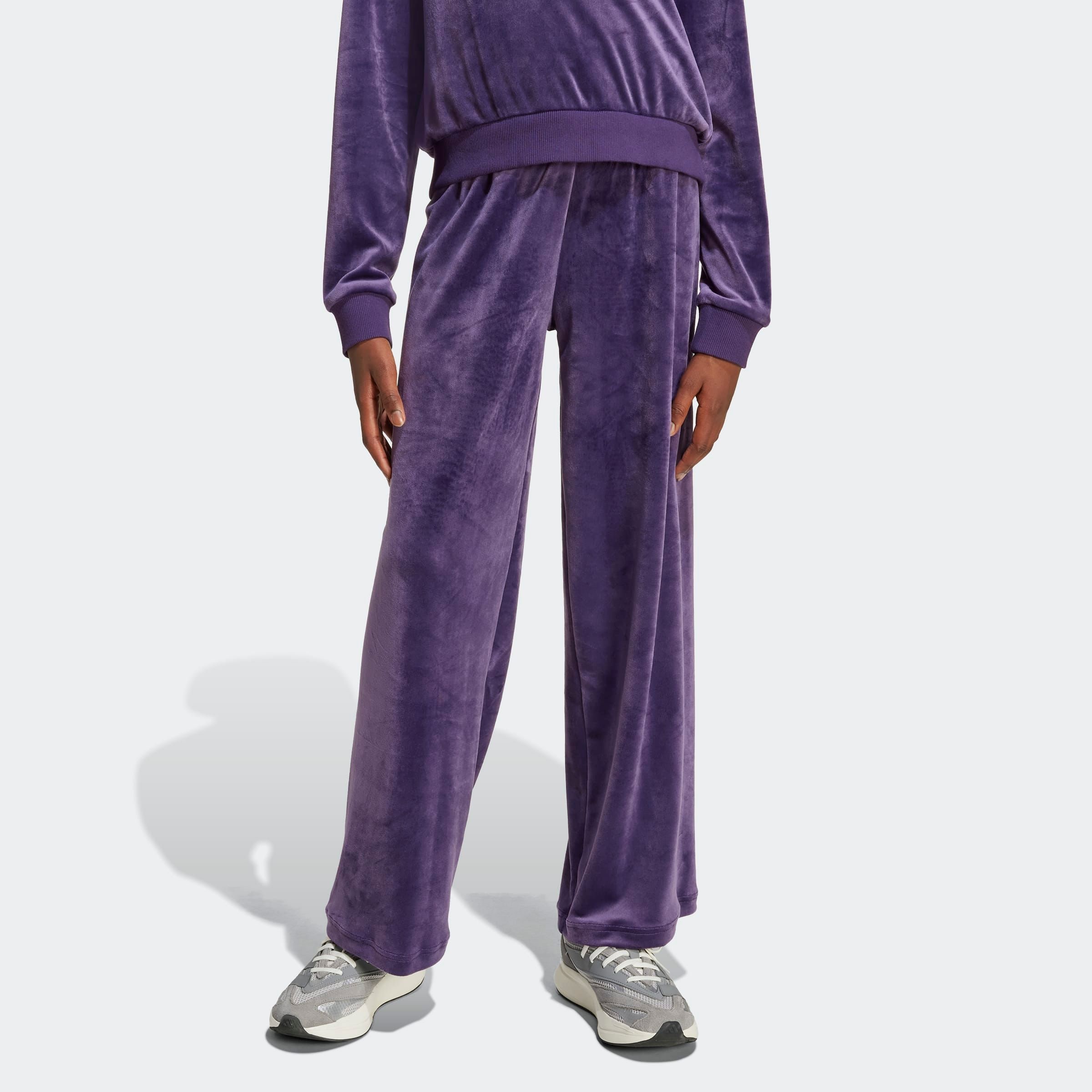 Sporthose ADIDAS SPORTSWEAR "JG HLD PT", Kinder, Gr. 128, N-Gr, aurora plum, Obermaterial: 94% Polyester, 6% Elasthan, Hosen Image
