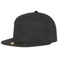New Era New York Yankees 59fifty Cap Black On Black - 7 1/2-60cm