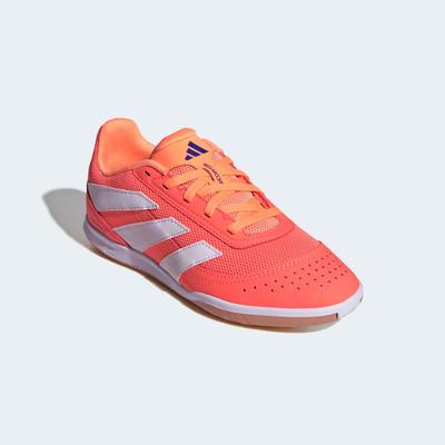 Fußballschuh ADIDAS PERFORMANCE "PREDATOR CLUB IN SALA KIDS", Gr. 36, signal coral, cloud weiß, beam orange, Synthetik, Textil, sportlich, Schuhe, geeignet als Hallenschuhe