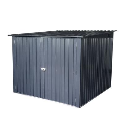 Outdoor Steel Storage Shed Bicycle Storage House with 4 Bike Tracks
