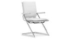 Zuo Modern Lider Plus Conference Chair in White Set of 2