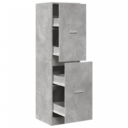 vidaXL Apothekerschrank Betongrau 40x41x144,5 cm Holzwerkstoff Image
