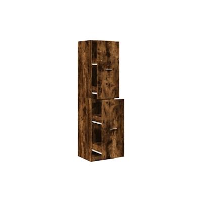 vidaXL Apothekerschrank Räuchereiche 40x41x174,5 cm Holzwerkstoff Image
