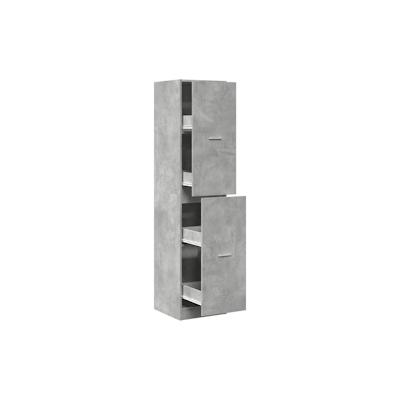 vidaXL Apothekerschrank Betongrau 40x41x174,5 cm Holzwerkstoff Image