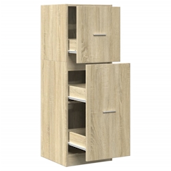 vidaXL Apothekerschrank Sonoma-Eiche 40x41x118 cm Holzwerkstoff Image