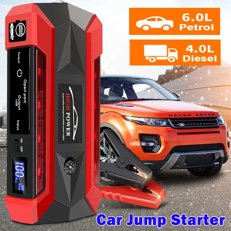 Chargeur Portable démarreur de saut automatique 30000mAh démarreur de batterie de voiture 12V essence Diesel voiture Booster d