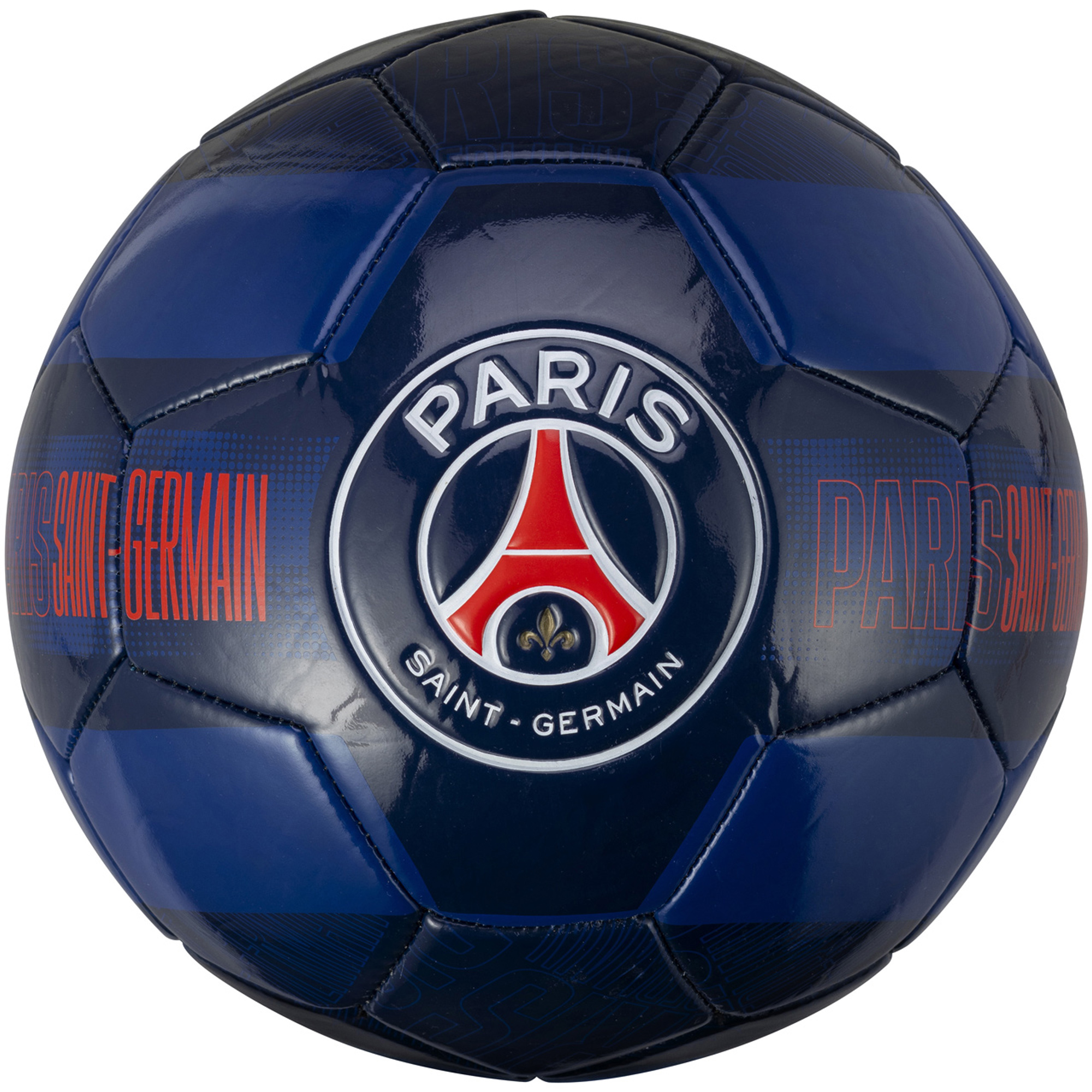 Paris Saint-Germain Fußball mit Wappenmuster – Größe 5 Image