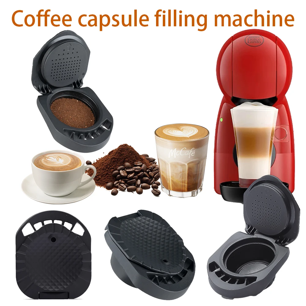 Nachfüll-Wiederverwendbarer Kapseladapter für Dolce Gusto Kaffeekapsel, Konvertierung, kompatibel mit Genio S Piccolo XS Machine Coffee Accesso