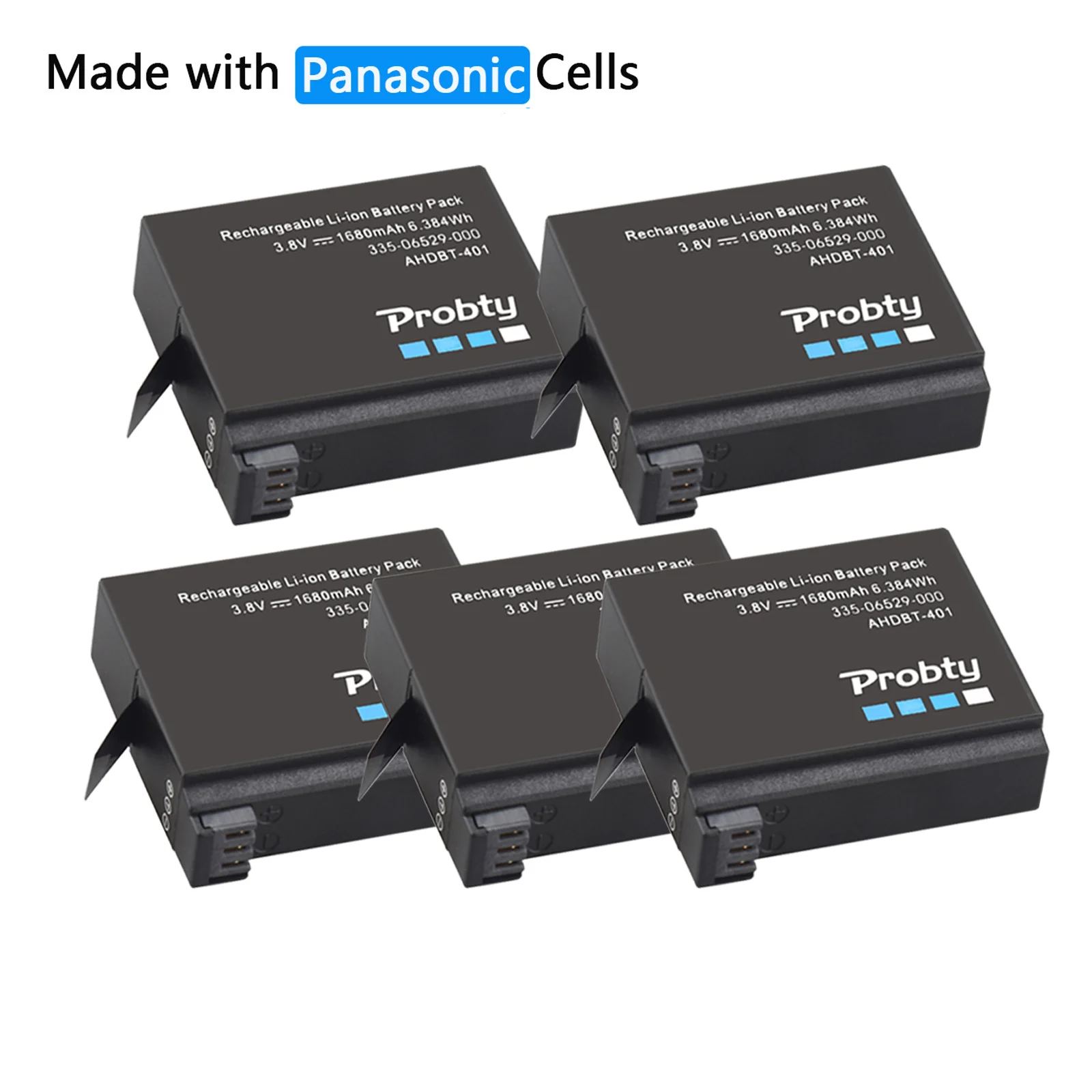 1680mAh For Gopro Hero 4 Replacement Li-ion Rechargeable Battery for GoPro HERO4 GoPro AHDBT-401 Action Camera Battery