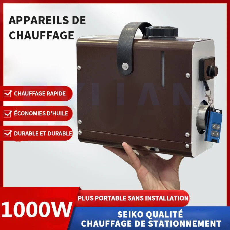 12V 24V Machine tout-en-un 1000W Petit chauffage de stationnement de mini camion, chauffage diesel, diesel de véhicule électrique, chauffage diesel chauffage d
