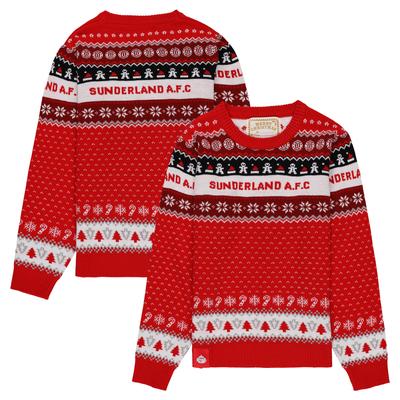 Sunderland Weihnachtspullover – Rot – Kinder Image