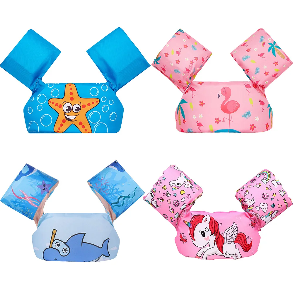 Pool-Schwimmer-Zubehör, aufblasbares Pool-Schwimmer-Zubehör, Lern-Schwimmweste, Schaumstoff-Auftriebsarmbänder, besser als aufblasbarer Ring Image